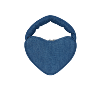 〖WULTMAS X Affection BLVD〗Marshmallow Heart Clutch in Denim