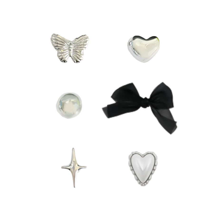 HAUM 隨行造型梳配梳扣 Travel Comb Set (with 6 Charms)