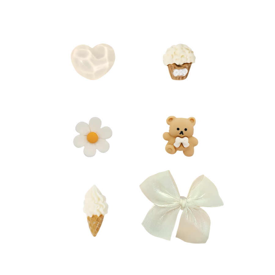 HAUM 隨行造型梳配梳扣 Travel Comb Set (with 6 Charms)