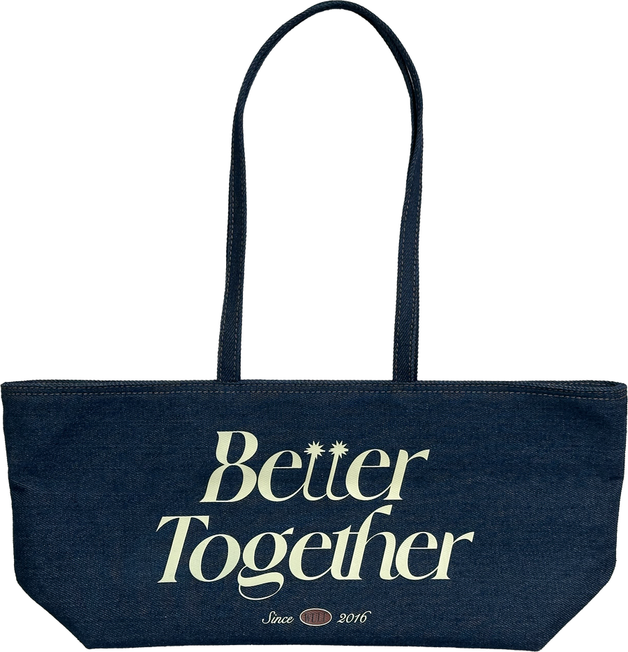 BETTER TOGETHER Dark Denim East West Bag