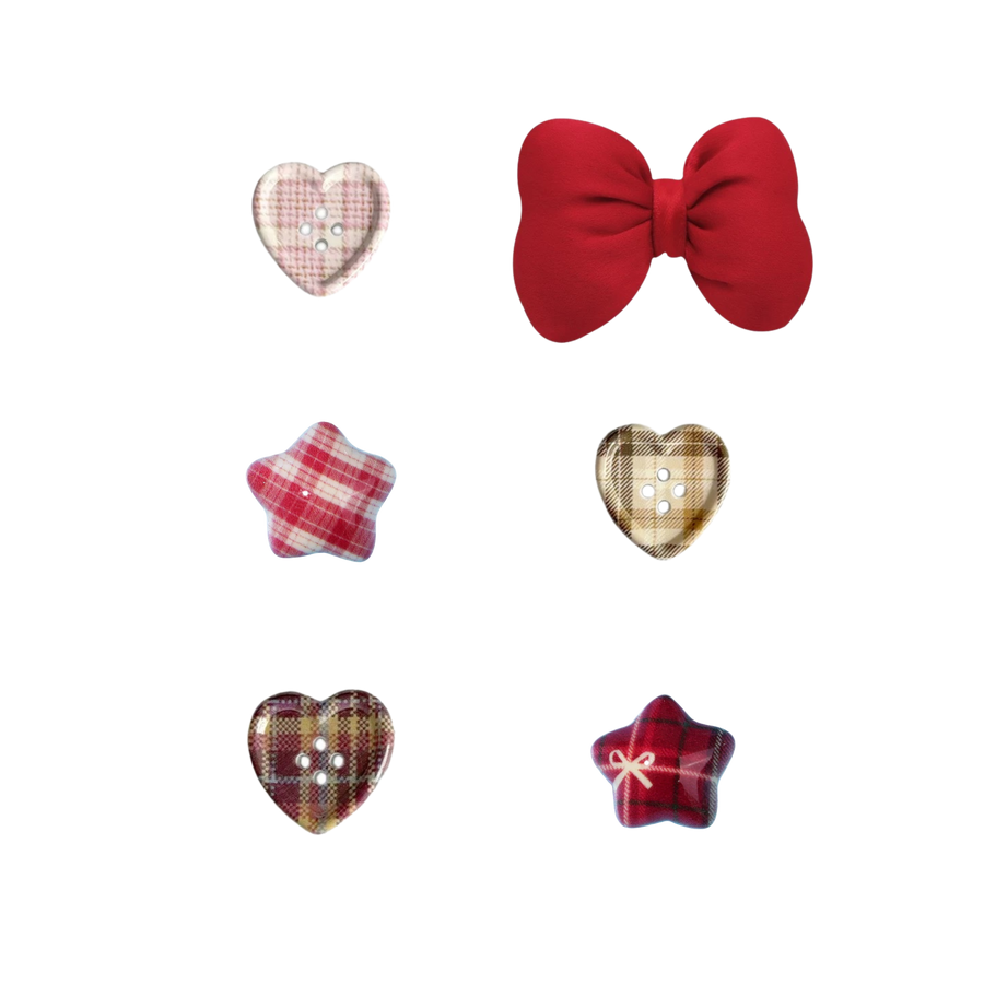 HAUM 隨行造型梳配梳扣 Travel Comb Set (with 6 Charms)