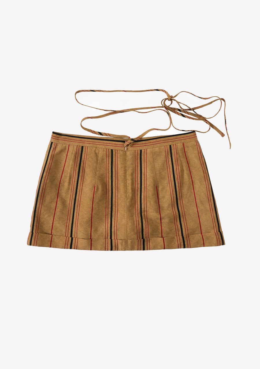 〖WULTMAS X Affection BLVD〗Woody Mini Skirt  (S / M)
